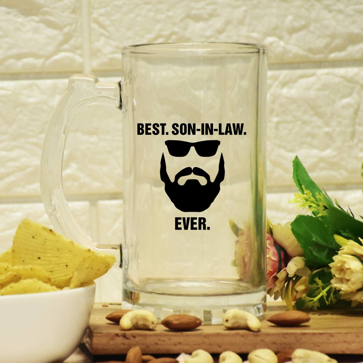 Best Son In Law Frosted Beer Mug