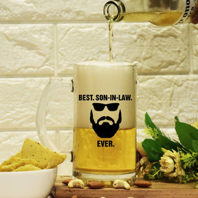 Best Son In Law Frosted Beer Mug