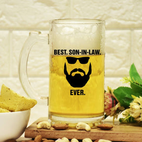 Best Son In Law Frosted Beer Mug