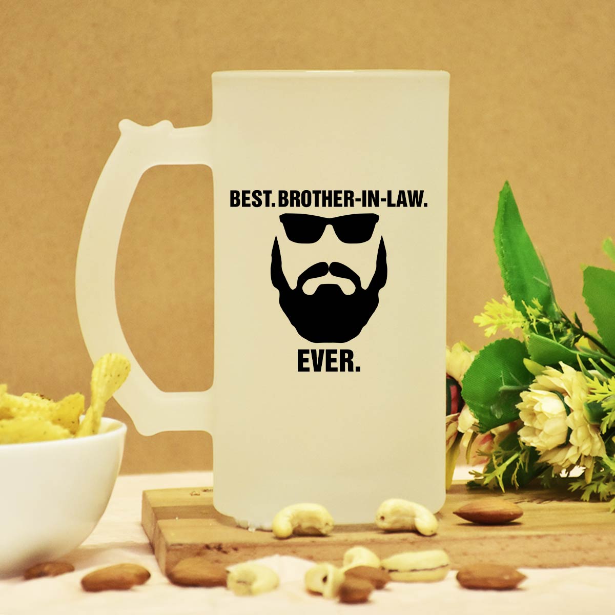 Best Brother In Law Ever Frosted Beer Mug