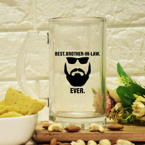Best Brother In Law Ever Frosted Beer Mug