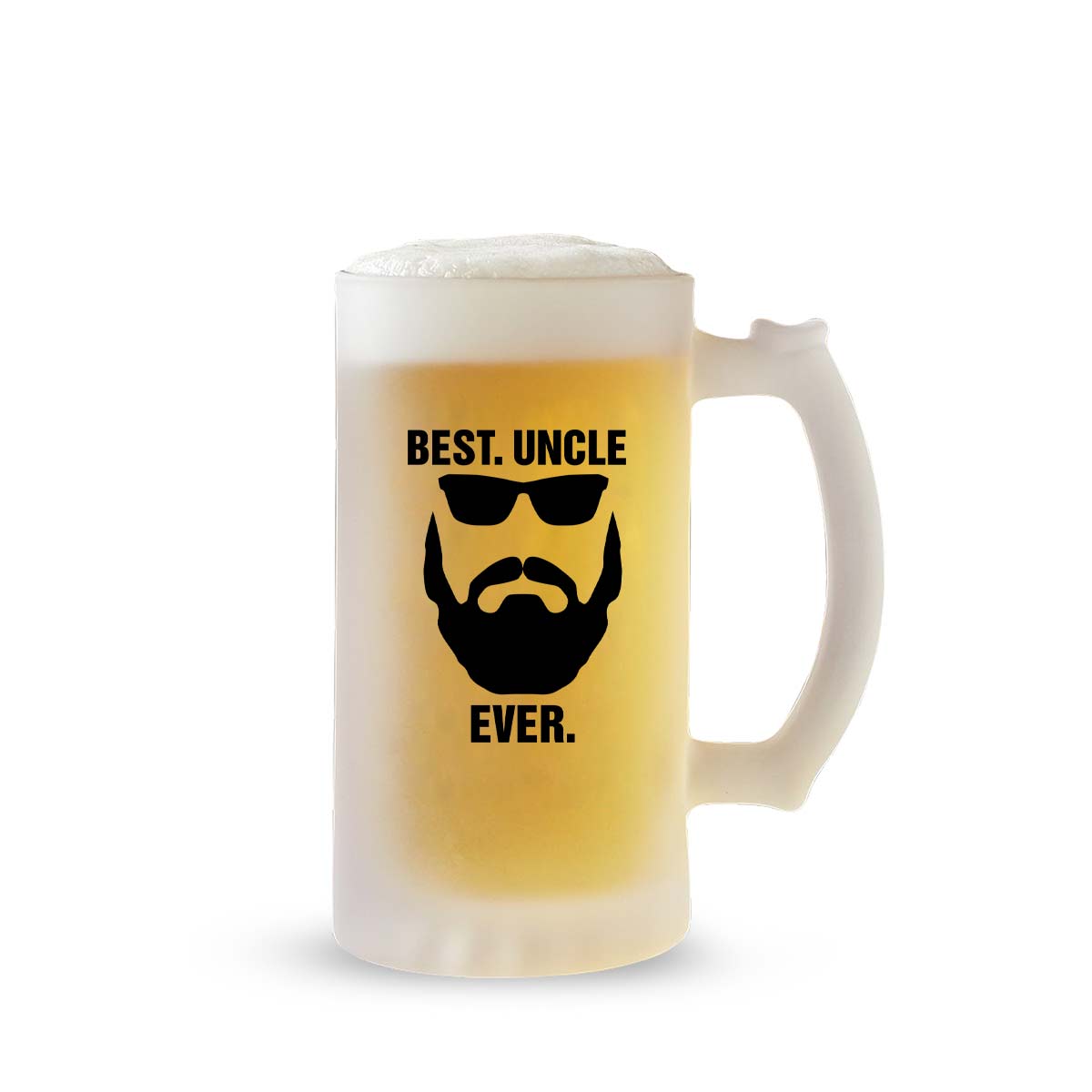 Best Uncle Ever Frosted Beer Mug