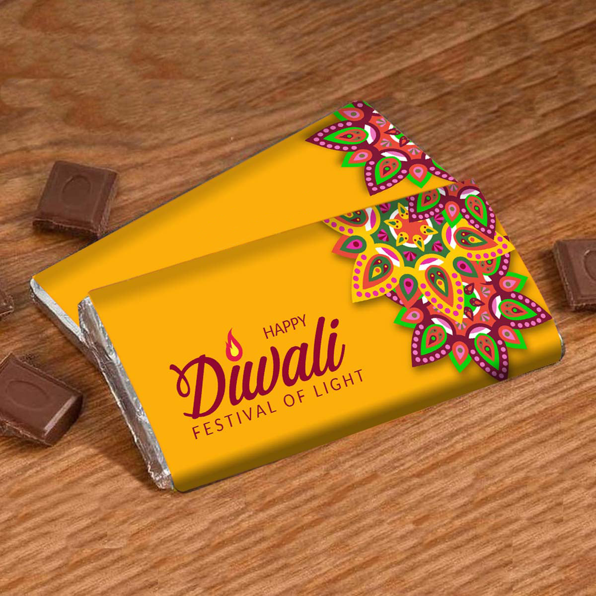 Personalised Diwali Festival of Lights choco Bar