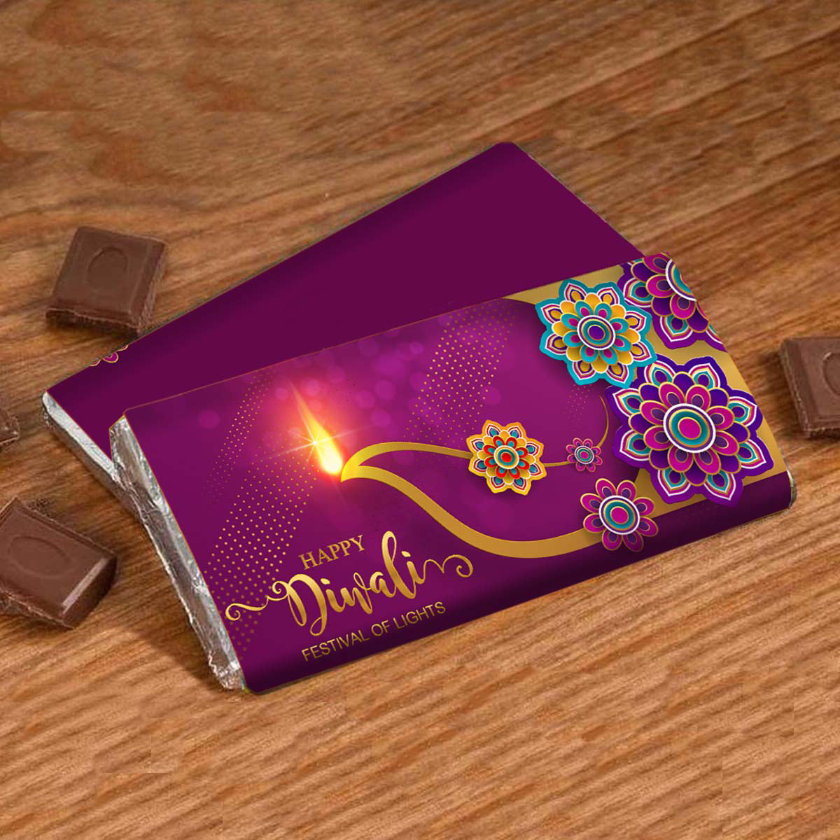 Personalised Happy Diwali Choco Bar
