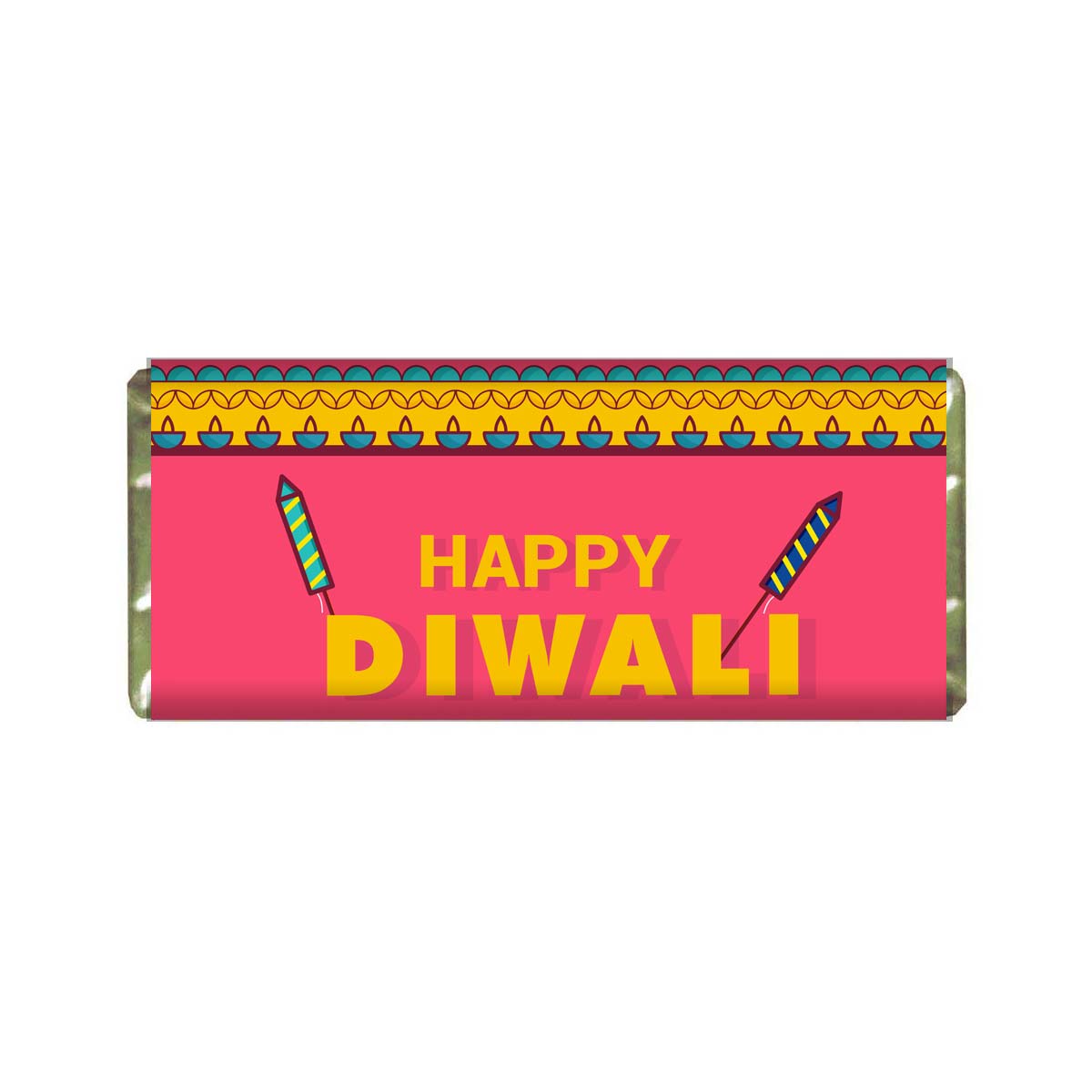 Personalised Happy Diwali Crackers Choco Bar