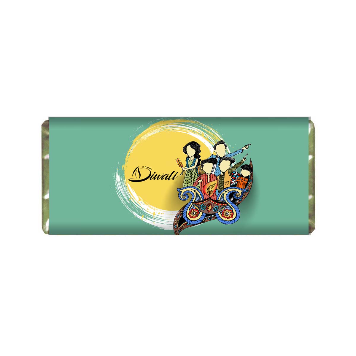 Personalised Happy Diwali Crackers Choco Bar
