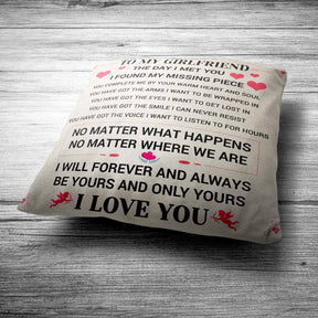 Valentine's Day My Girlfriend Cushion for Her