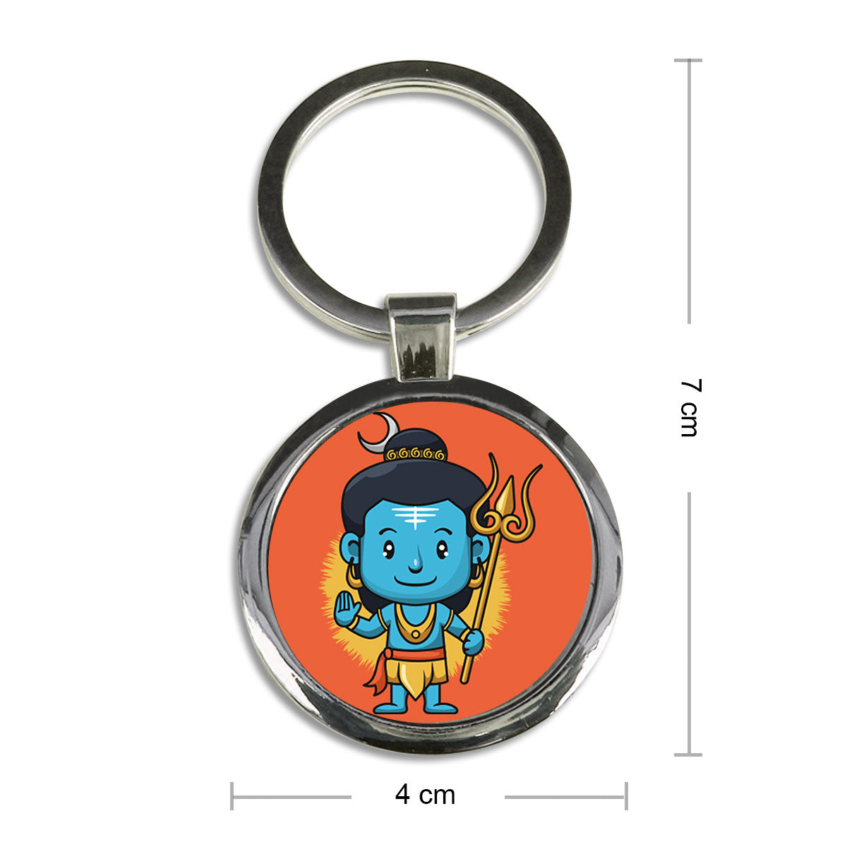 Stainless Steel Round Shape Rubber Keychain, Packaging Type: Packet at best  price in Mumbai