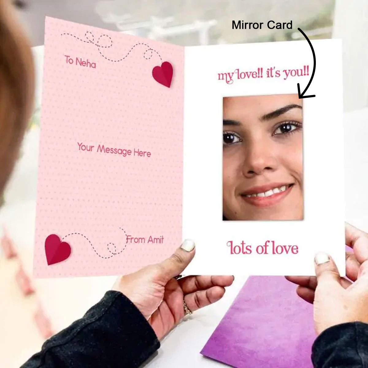 Personalised Pretty One! Mirror Card