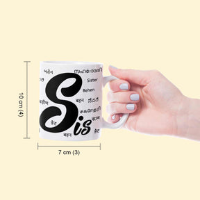 Sister in Multiple Language Mug