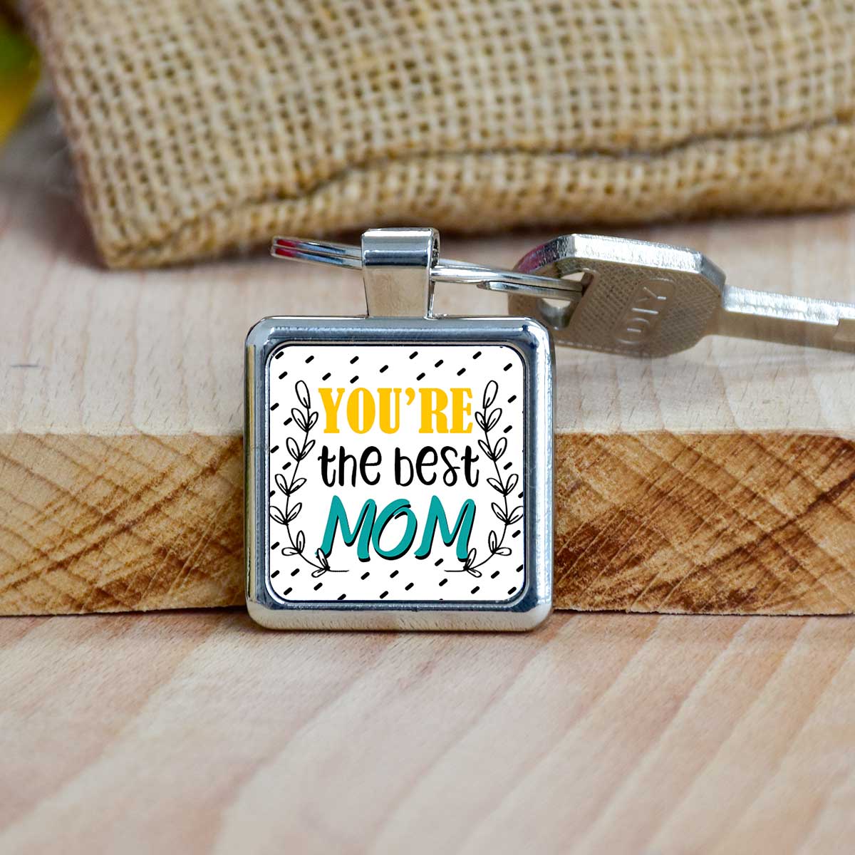 You Are The Best Mom Metal Keychain Gift For Mother's Day