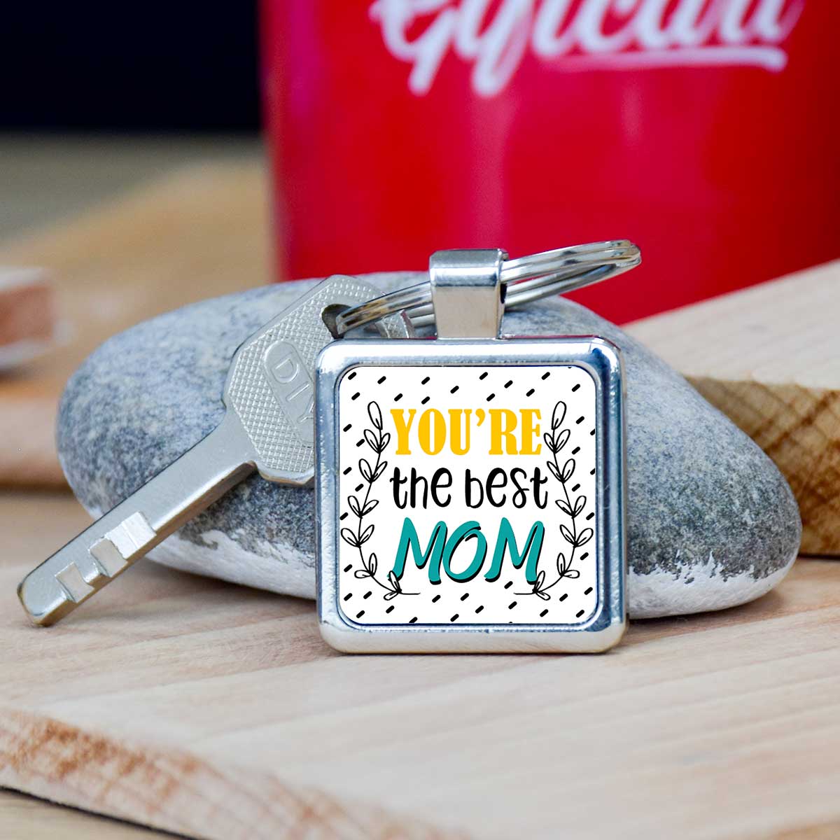 You Are The Best Mom Metal Keychain Gift For Mother's Day