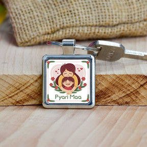 Pyari Maa Metal Keychain Gift For Mother's Day