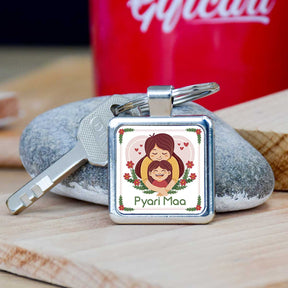 Pyari Maa Metal Keychain Gift For Mother's Day
