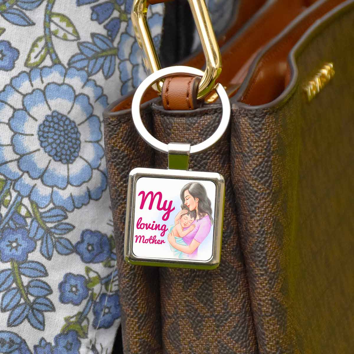 My Loving Mother Metal Keychain Gift For Mom