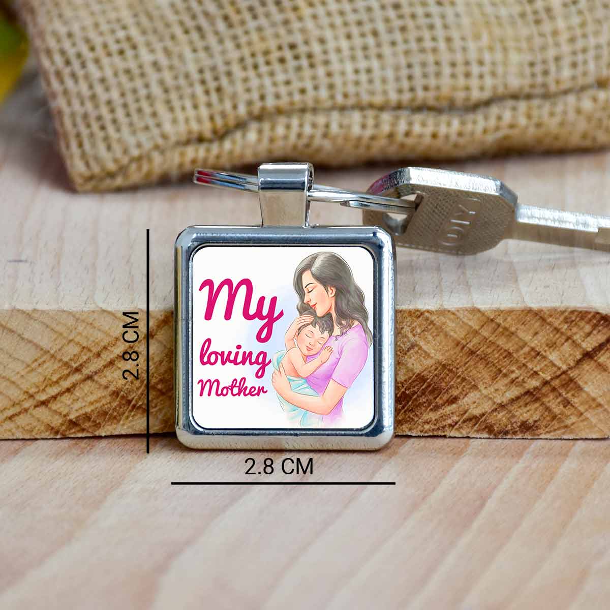 My Loving Mother Metal Keychain Gift For Mom