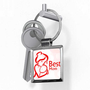 Best Mom Metal Keychain