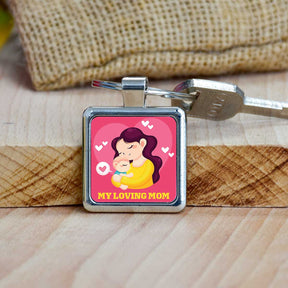 My Loving Mom Metal Keychain Gift For Mother's Day