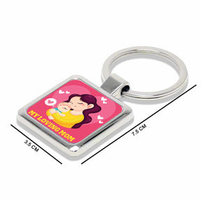 Loving Mother Metal Keychain