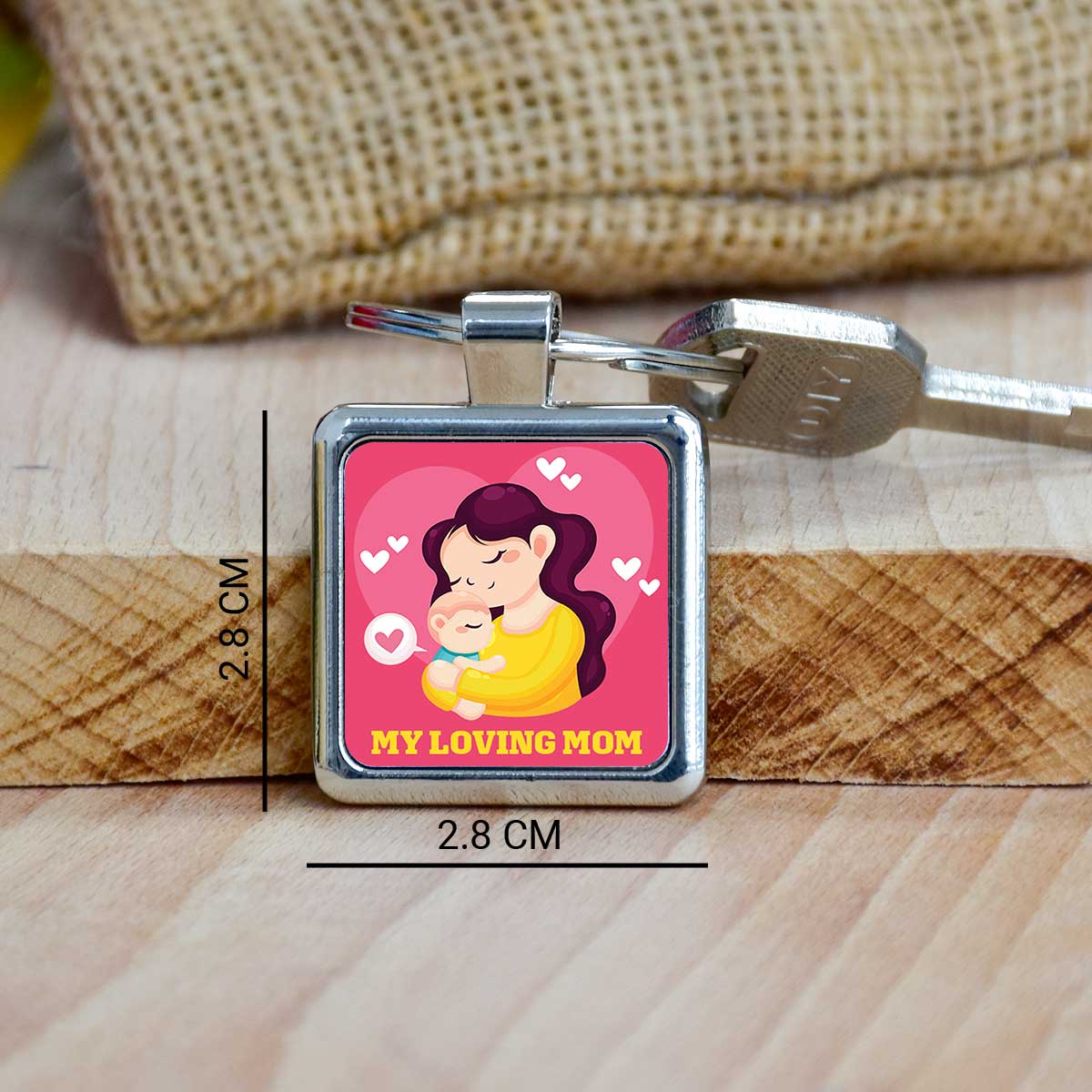 My Loving Mom Metal Keychain Gift For Mother's Day