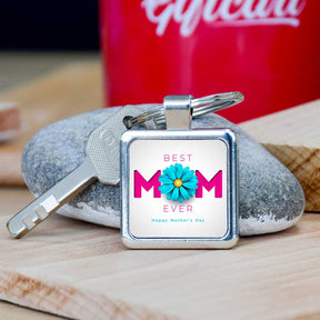 Best Mom Ever Metal Keychain Gift For Mother's Day