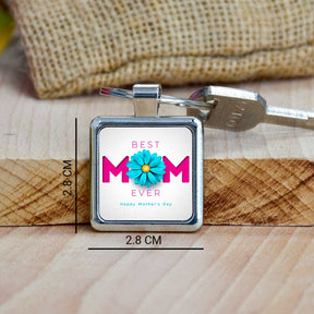 Best Mom Ever Metal Keychain Gift For Mother's Day