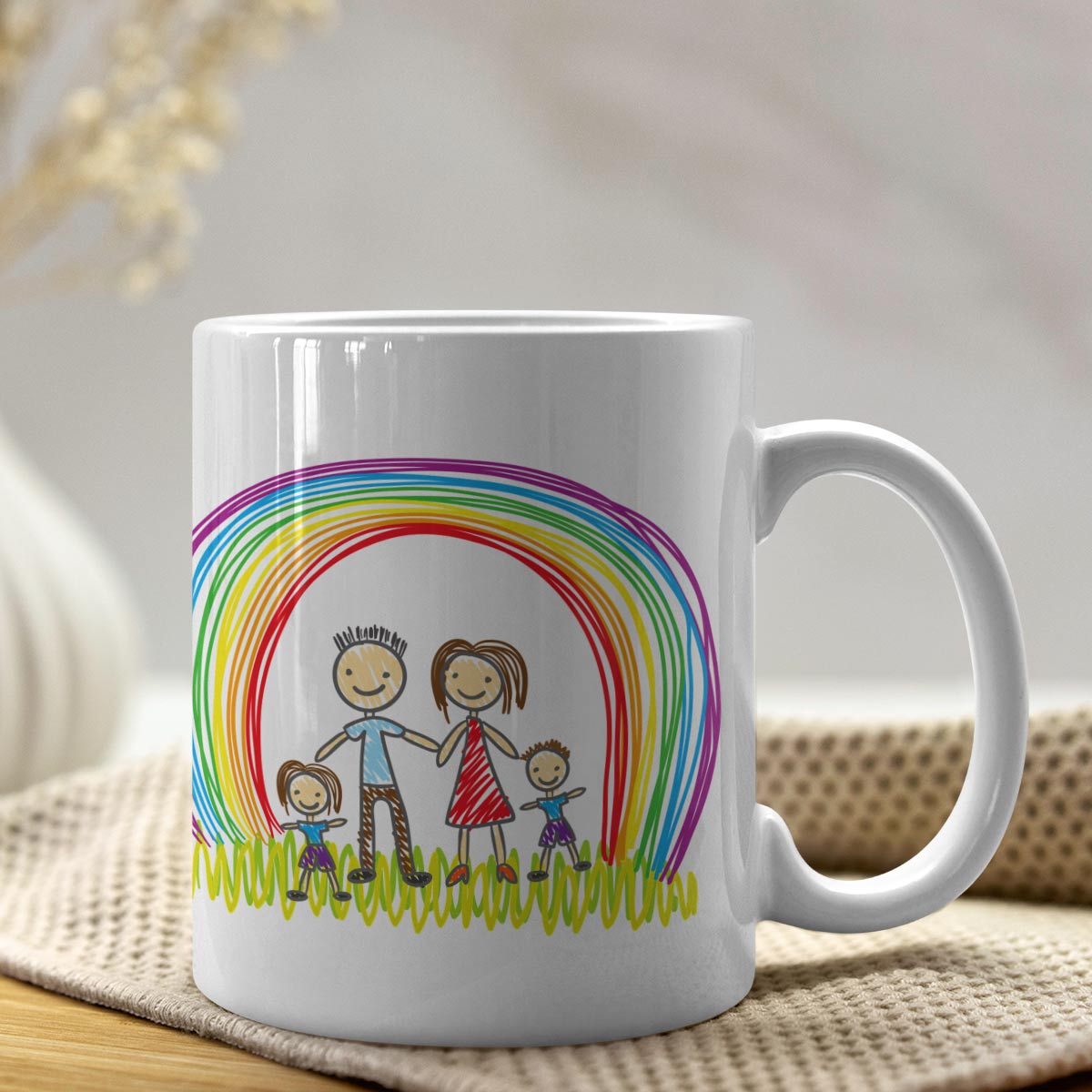 We Love You Mom White Ceramic Coffee Mug Gift For Mother' Day