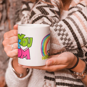 We Love You Mom White Ceramic Coffee Mug Gift For Mother' Day