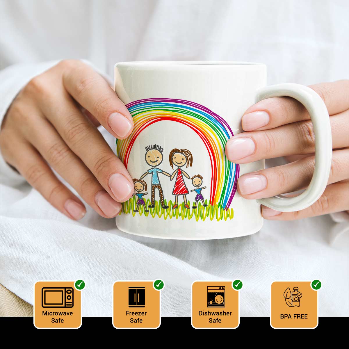 We Love You Mom White Ceramic Coffee Mug Gift For Mother' Day