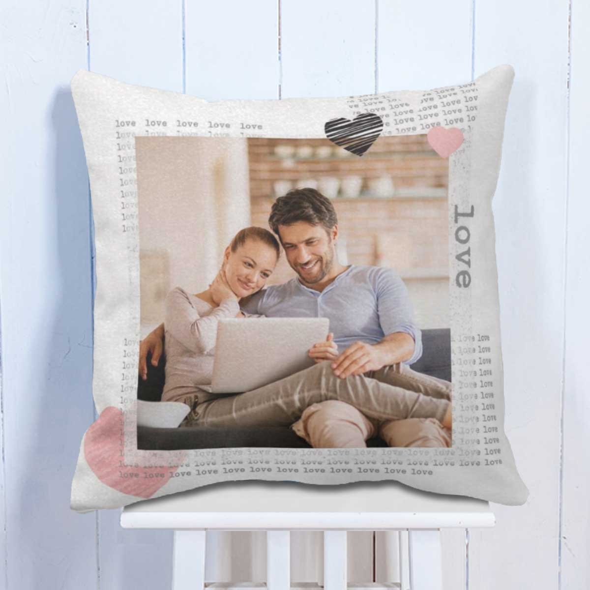 Personalised Photo Love Cushion