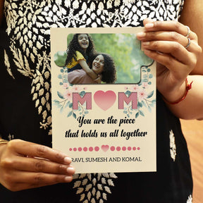 Personalised Mom Hold Us All Together Greeting Card For Mother's Day