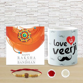 Love You Veer JI Ceramic Printed Coffee Mug for Bhai