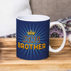 King Brother Printed Ceramic Mug Gift for Bhai