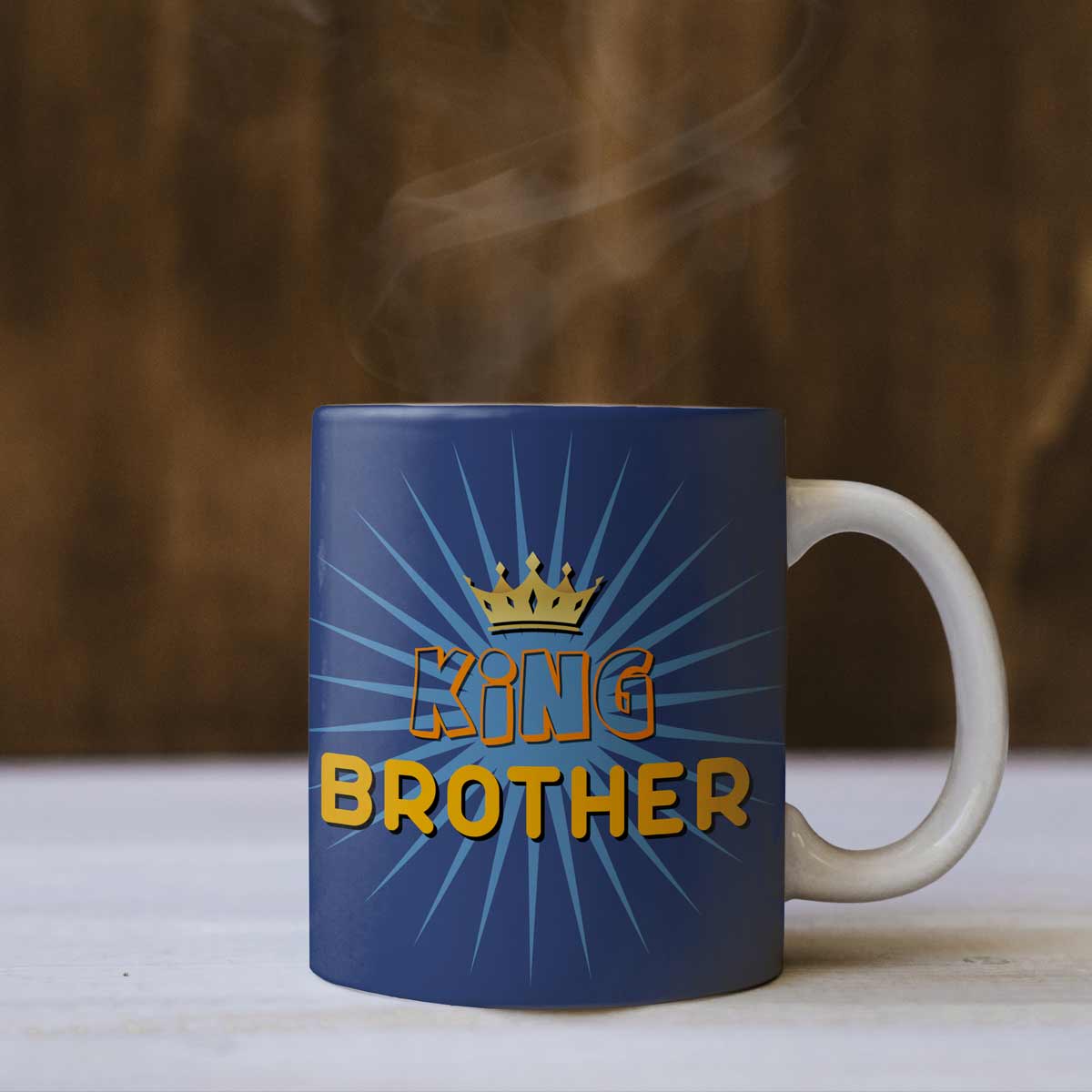 King Brother Printed Ceramic Mug Gift for Bhai