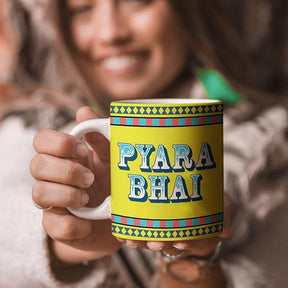 Pyaara Bhai Printed Ceramic Mug Gift for Brother