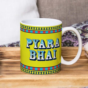 Pyaara Bhai Printed Ceramic Mug Gift for Brother