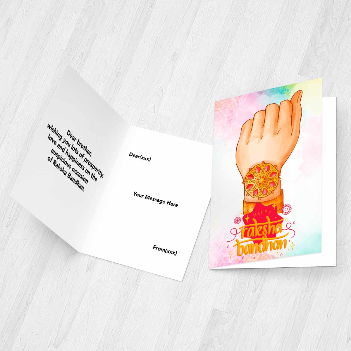 Happy Rakhi Greeting Card