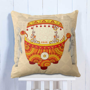 Auto Floral Printed Cushion