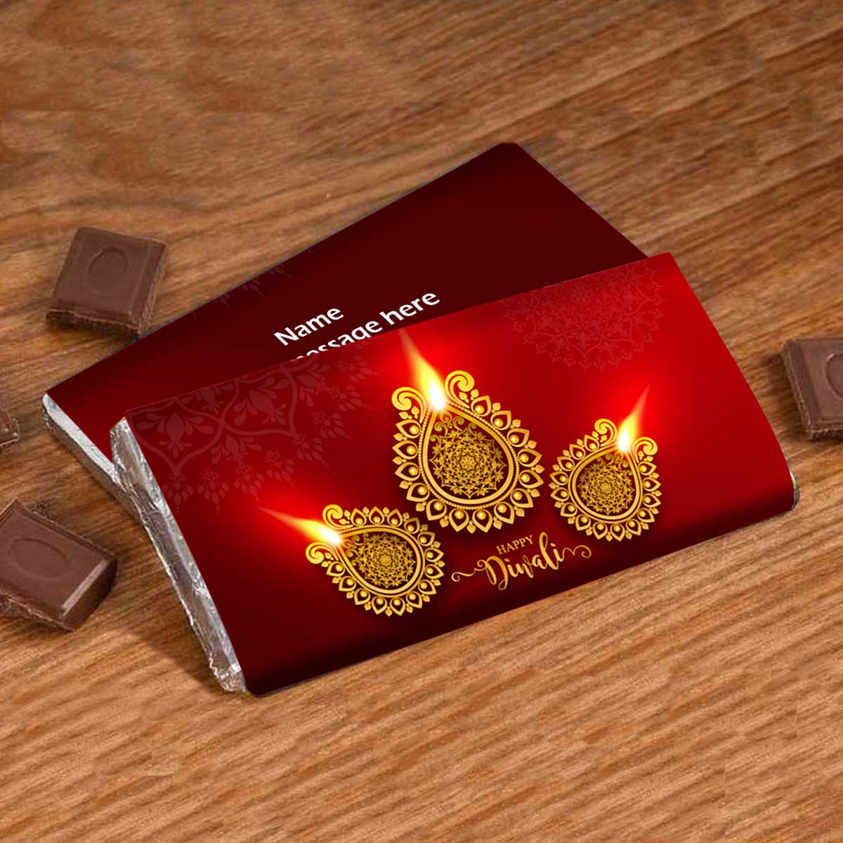 Personalised Happy Diwali Choco Bar-1