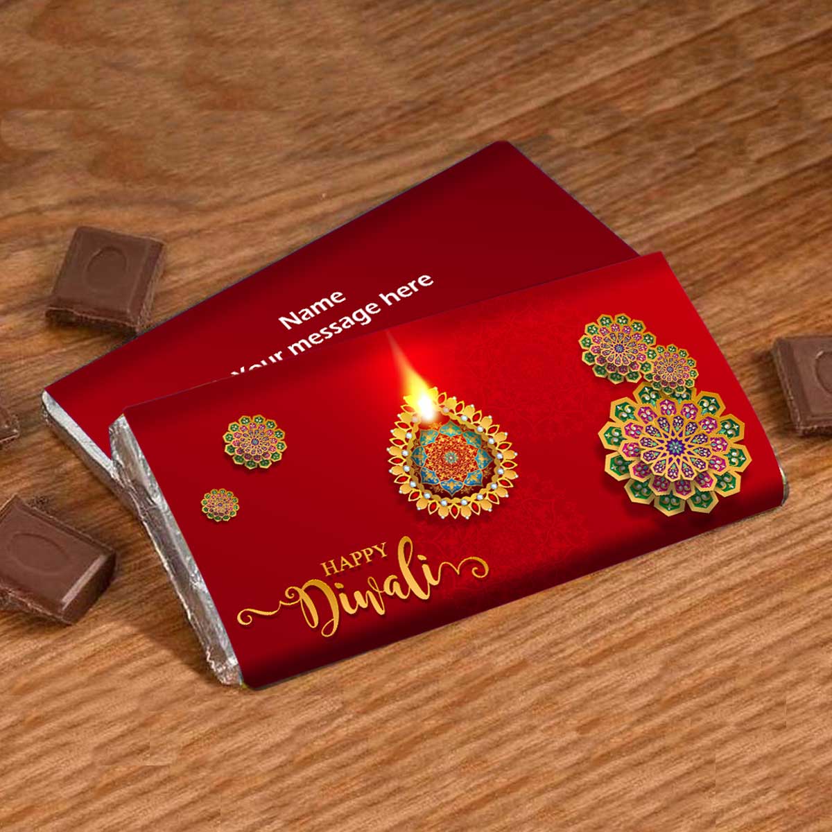 Personalised Diwali Delight Choco Bar