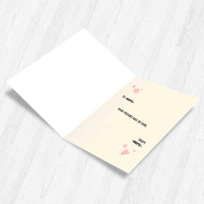 Customized Keep me in your Heart Forever Greeting Card