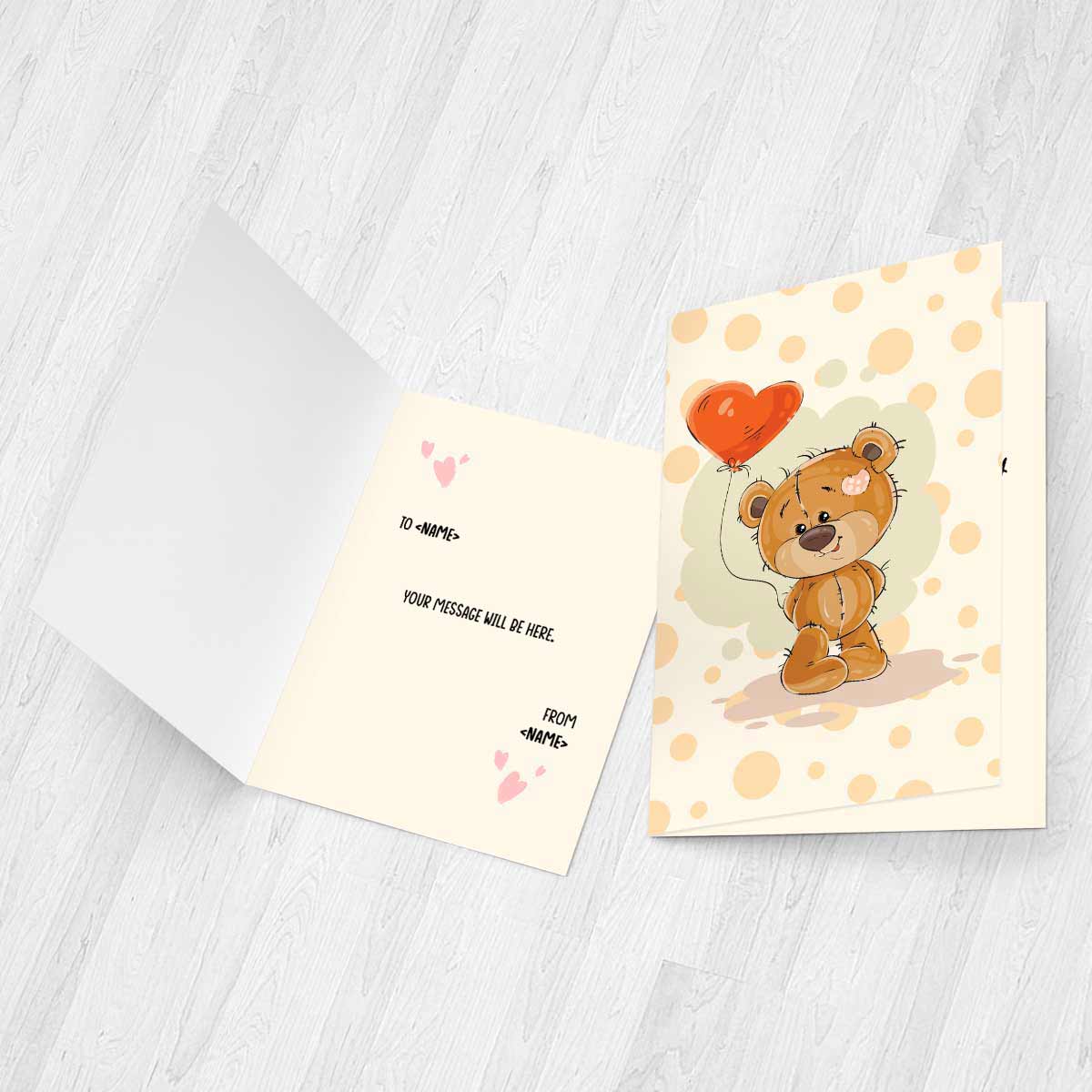 Customized Keep me in your Heart Forever Greeting Card