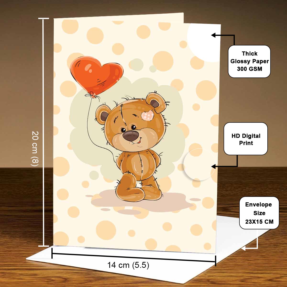 Customized Keep me in your Heart Forever Greeting Card