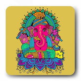 Lambodar Ganesha Yellow Fridge Magnet