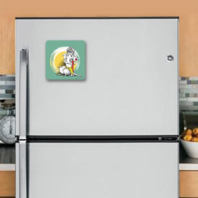 Ganesha with Maushak Fridge Magnet