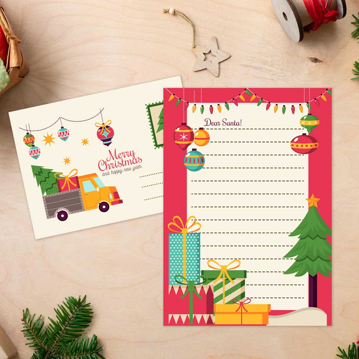 Set of 4 Letters To Santa