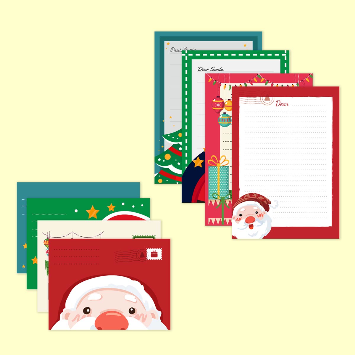 Set of 4 Letters To Santa
