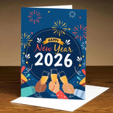 Cheers to New Year 2025 Greeting Card