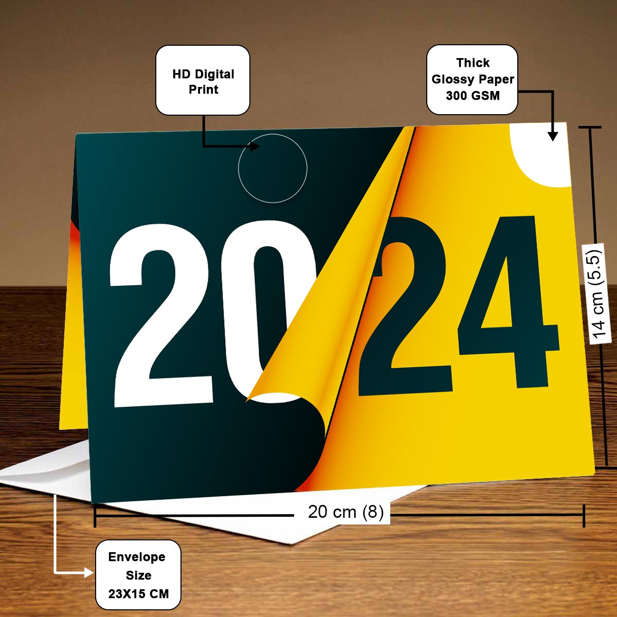 Welcome 2024 New Year Greeting Card