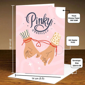 Pinky Promise Mirror Card